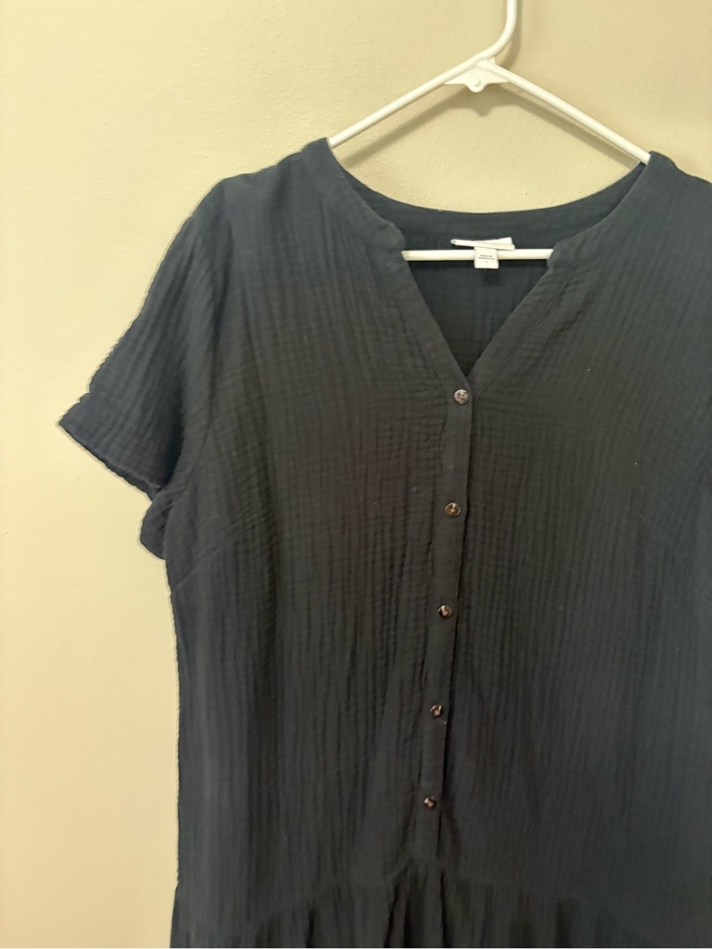 J. Jill Cotton Gauze Drop Waist Dress L - Picture 3 of 6